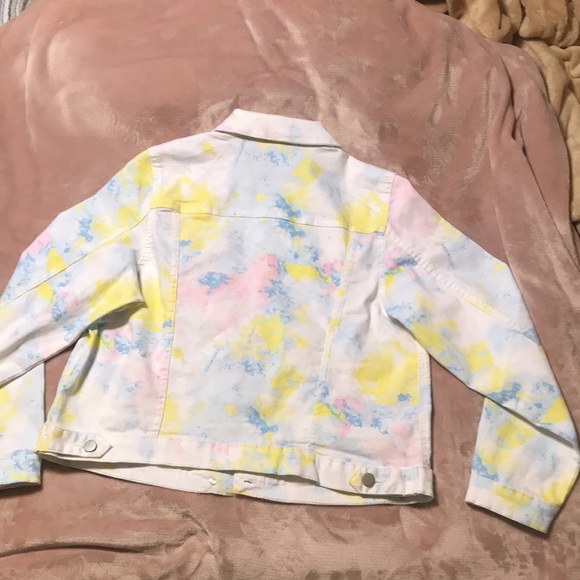 Wonder Nation NWT/White Tye Dyed Denim Jacket - Picture 10 of 13